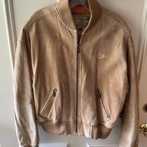 Guess suede bomber jacket